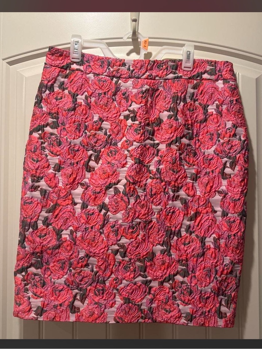 kate spade Pink Rose-Textured Pencil Skirt